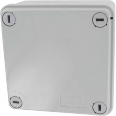 Adapt. Box IP56 Square with Steel Screws for lid fixing.  Plain sides. Dimensions 100x100x50