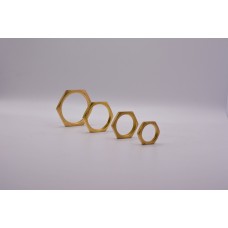 Brass 75mm Lock Nut - 10 per pack