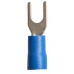 Blue fork for 5mm stud. For cable size 1.5mm - 2.5mm - 100 per pack