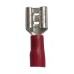 Red Female Spade. For cable size 0.5mm - 1.5mm - 100 per pack