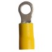 Yellow Ring Terminal for 6mm stud. For cable size 4mm - 6mm - 100 per pack