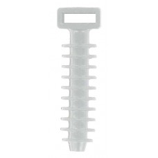 Cable tie wall fixing without use of screws or plugs , Natur - 100 per pack