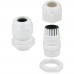 32mm Dome Top IP68 Glands c/w washer for cable size WHITE - 10 per pack