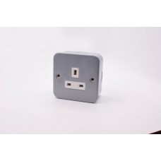 1G 13A Metal Clad Socket NO SWITCH