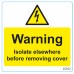 Warning Labels - Isolate Before Open 75mm x 75mm (25 per roll)