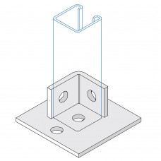 SINGLE CHANNEL 2 HOLE BASE PLATE