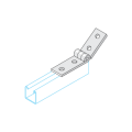 HINGED 4 HOLE ANGLE BRACKET