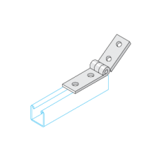 HINGED 4 HOLE ANGLE BRACKET