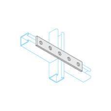 GALV Straight PLATE -5 HOLE