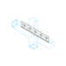 GALV Straight PLATE -5 HOLE