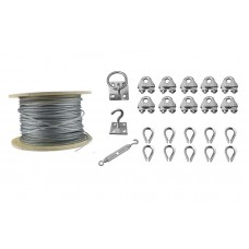 Catenary Wire Kit comprising of:- 1 x  30m coil of 3mm Catenary Wire, 1 x 4