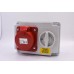 Industrial Plugs & Sockets - Interlocking Switch - 415V - 32A - RED - 5PIN (3PIN +N+E)