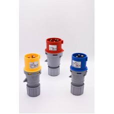 Industrial plugs & Sockets - Speed Fix - 415V - 16A - RED - 4PIN (3PIN +E)